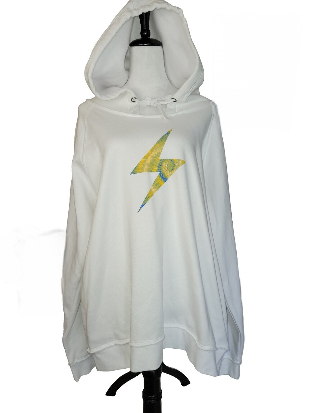 NFL LA Chargers Tie Dye Bolt White XXL Legends Global Collection Sweatshirt